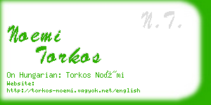 noemi torkos business card